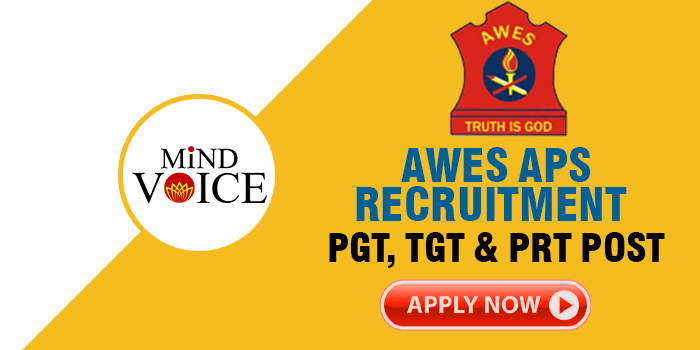 AWES APS Recruitment: PGT, TGT & PRT Post – APPLY NOW! Last Date: 20.10.2024